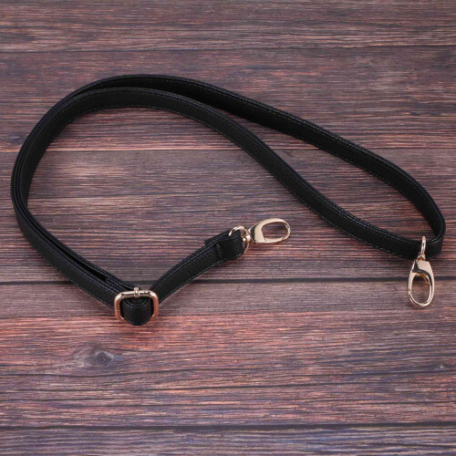 DIY Replacement Leather Bag Shoulder Strap Handle  Body Adjustable 140*2cm, Black 1