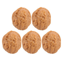 20Pcs Lifelike Faux Nuts Artificial Walnuts Light Brown for Crafts
