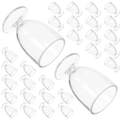 150Pièces Mini Modèles De Mugs À Transparente En PP Décoratifs 2