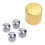 4X Guitar Dome Control KnöPfe für  Tele Ersatz, Silber 9