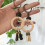 Natural wooden rings, diameter 50mm 3