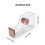 Design acrylique de luxe Devidoir transparent de ruban de table de bureau Or rose 8