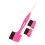 2Ensembles Kit Brosse Et Sourcils Nylon Manche Acier Rosé 1