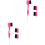 2Ensembles Kit Brosse Et Sourcils Nylon Manche Acier Rosé 5