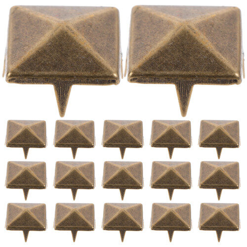 300Pcs Square Claw Studs Copper Rivets for Bags Clothes DIY