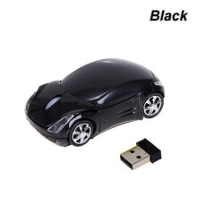 (black)3d Car Voiture 24ghz Optique Wireless Mouse Mice Usb Receiver For Pc Macbook Laptop