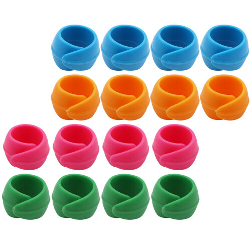 96Pièces Accessoires Silicone Pour Fil À Porte- Coloré