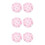 6Pièces Respirant Pour D'inde Rose 9
