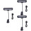 3Pièces Lampe Clip Noire LED Flexible Pour Lecture Et Maison 7
