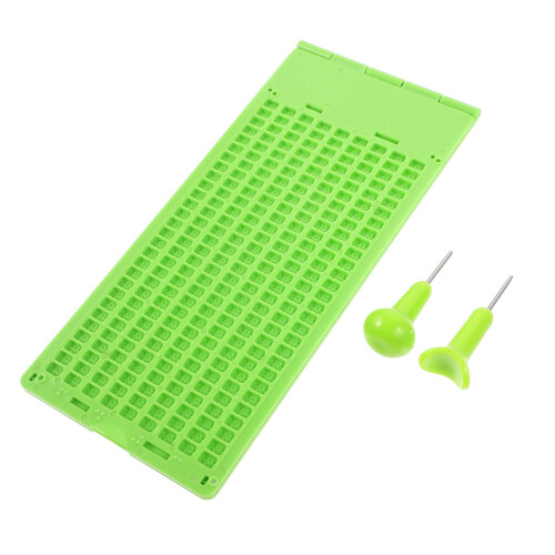 5Ensembles Ensemble Ardoise Stylet Braille Vert
