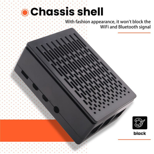 for Raspberry Pi 4 Case Shell Box Enclosure Installable Cool Fan Aluminum HeatSink Enclosure for Raspberry Pi 4B 1
