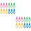 24Pièces Supports Canettes Silicone Accessoires Couture Multicolores 8