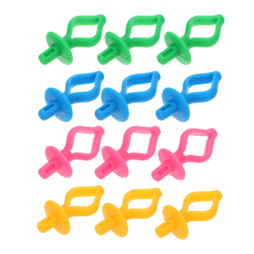 24Pièces Supports Canettes Silicone Accessoires Couture Multicolores 1