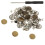 12Ensembles Accessoires Taille Alliage Durables Boutons Jeans Variés 2