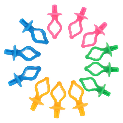 24Pièces Supports Canettes Silicone Accessoires Couture Multicolores