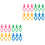24Pièces Supports Canettes Silicone Accessoires Couture Multicolores 5