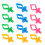 24Pièces Supports Canettes Silicone Accessoires Couture Multicolores 3