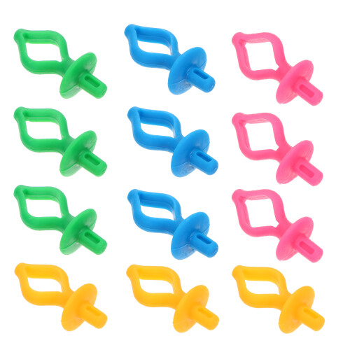 24Pièces Supports Canettes Silicone Accessoires Couture Multicolores 2