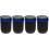 4Pièces Cendrier ABS, Acier Inox, Couvercle Anti-Odeur Bleu 6