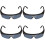 4Pièces Lunettes Protectrices Plastique Soudure Légères Multi Usage 7