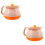 2Pièces Pot De Lit Orange En PP Durable Avec Couvercle Anti- 8