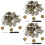 9Ensembles Boutons Jeans Réglables Alliage Solides Décoratifs 8