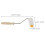 4Pièces Outil Extraction Miel Ruche Roller Confort Bois Blanc 10