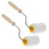 4Pièces Outil Extraction Miel Ruche Roller Confort Bois Blanc 1