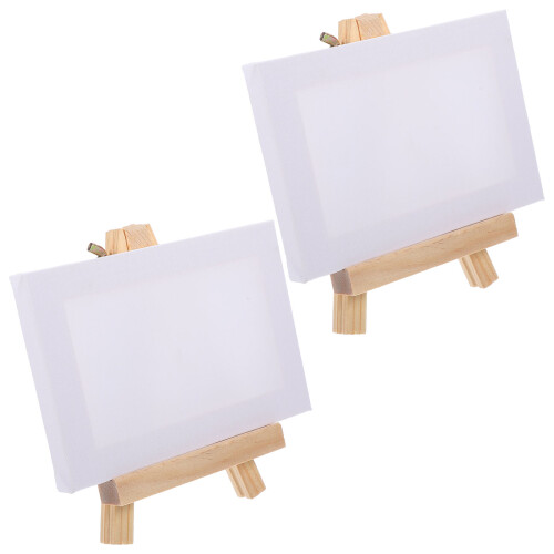 6Ensembles Support Chevalet Bois Portable Pour Peinture Décoration 1