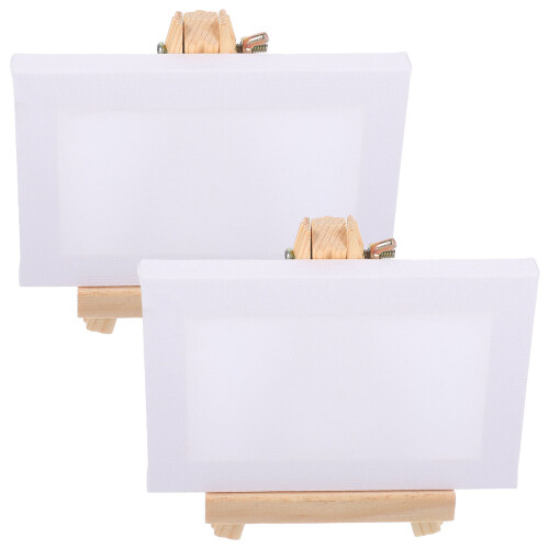 6Ensembles Support Chevalet Bois Portable Pour Peinture Décoration 2
