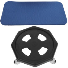 2Ensembles Plateaux Glissants Fitness En PP Noir Pour Maison
