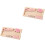 2Pièces -Monnaie Bois Rose Pour Graduation Décoratif Compact 3