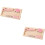 2Pièces -Monnaie Bois Rose Pour Graduation Décoratif Compact 6