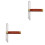 2Pièces Règle De Mesure T-Bevel Bois Acier Pour Angles Menuiserie 4