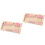 2Pièces -Monnaie Bois Rose Pour Graduation Décoratif Compact 4