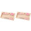2Pièces -Monnaie Bois Rose Pour Graduation Décoratif Compact 2