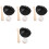 4Ensembles Petits Accessoires Baseball En ABS Noir Pour Jeu Miniature 5