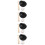 4Ensembles Petits Accessoires Baseball En ABS Noir Pour Jeu Miniature 9