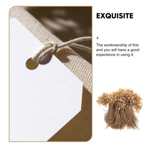 5000Pièces À Étiquettes En Lin Marron Durable Pour Décoration 2