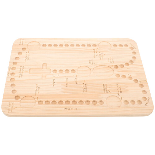 2Pièces Planche À Perles Bois Pour DIY 1