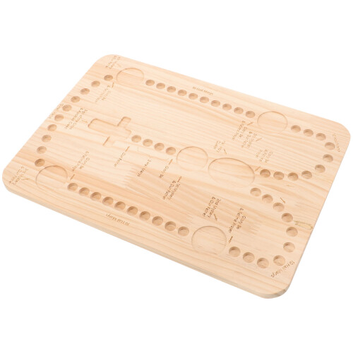 2Pièces Planche À Perles Bois Pour DIY 2