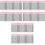 150Pièces Kit Brosse Jetable Cils Sourcils Nylon Plastique Rose 5