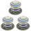 3Pièces Casseroles À Ragoût En Céramique Multi Couleurs Usages Variés 3