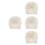 4Pièces Turbans Bébé Beige Polyester Décor Floral Style Adorable 5
