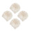 4Pièces Turbans Bébé Beige Polyester Décor Floral Style Adorable 3