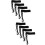 8Pièces Bandes Poignet Arbitre Polyester Noir Clips Résistants 6