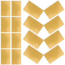 50Pièces Cartes Métal Aluminium DIY Gravure Or Lisses Et Pratiques