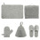 2Ensembles Bonnets Sauna Feutre Design Pratique 2