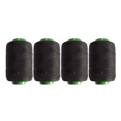 12Pcs Black Wig Sewing Thread Polyester Core Durable for Dressmaking