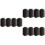 12Pcs Black Wig Sewing Thread Polyester Core Durable for Dressmaking 6